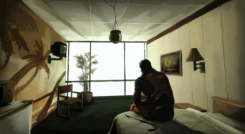 Person Sitting on Bed — Brown, Contemplative