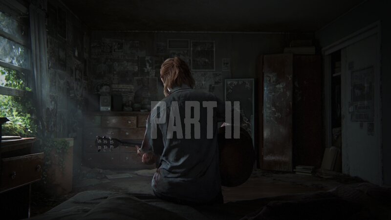 Person Sitting on Bed — Gray