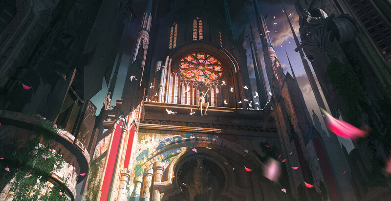Person Sitting on Cathedral Ledge