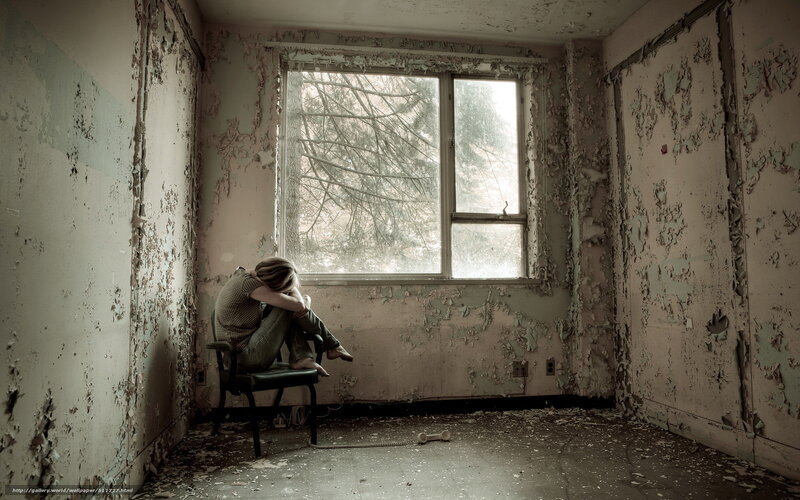 Person Sitting on Chair — Gray