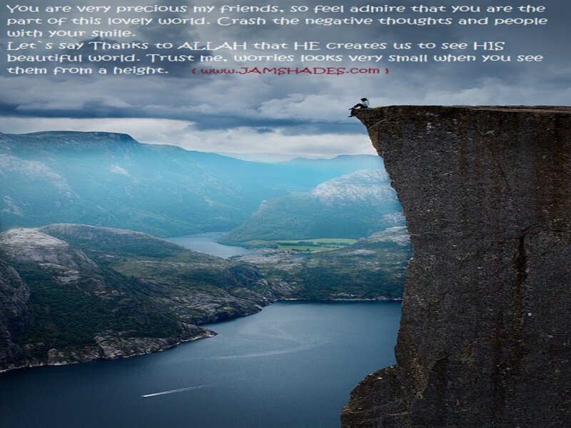 Person Sitting on Cliff — Blue, Dramatic, Afternoon