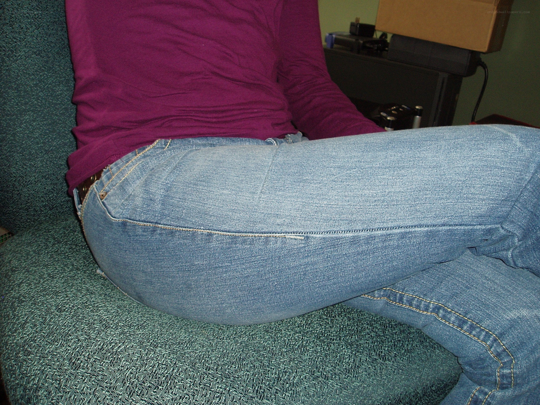 person sitting on couch