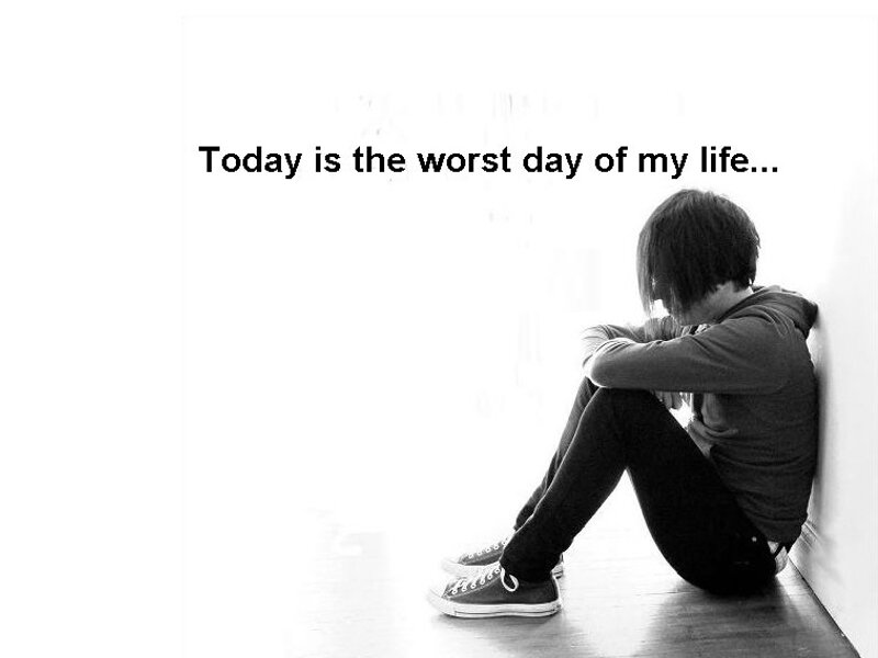 Person Sitting on Floor — Black, Sad