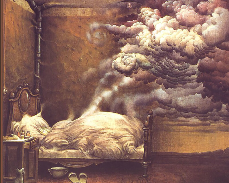 Person Sleeping in Bed — Brown