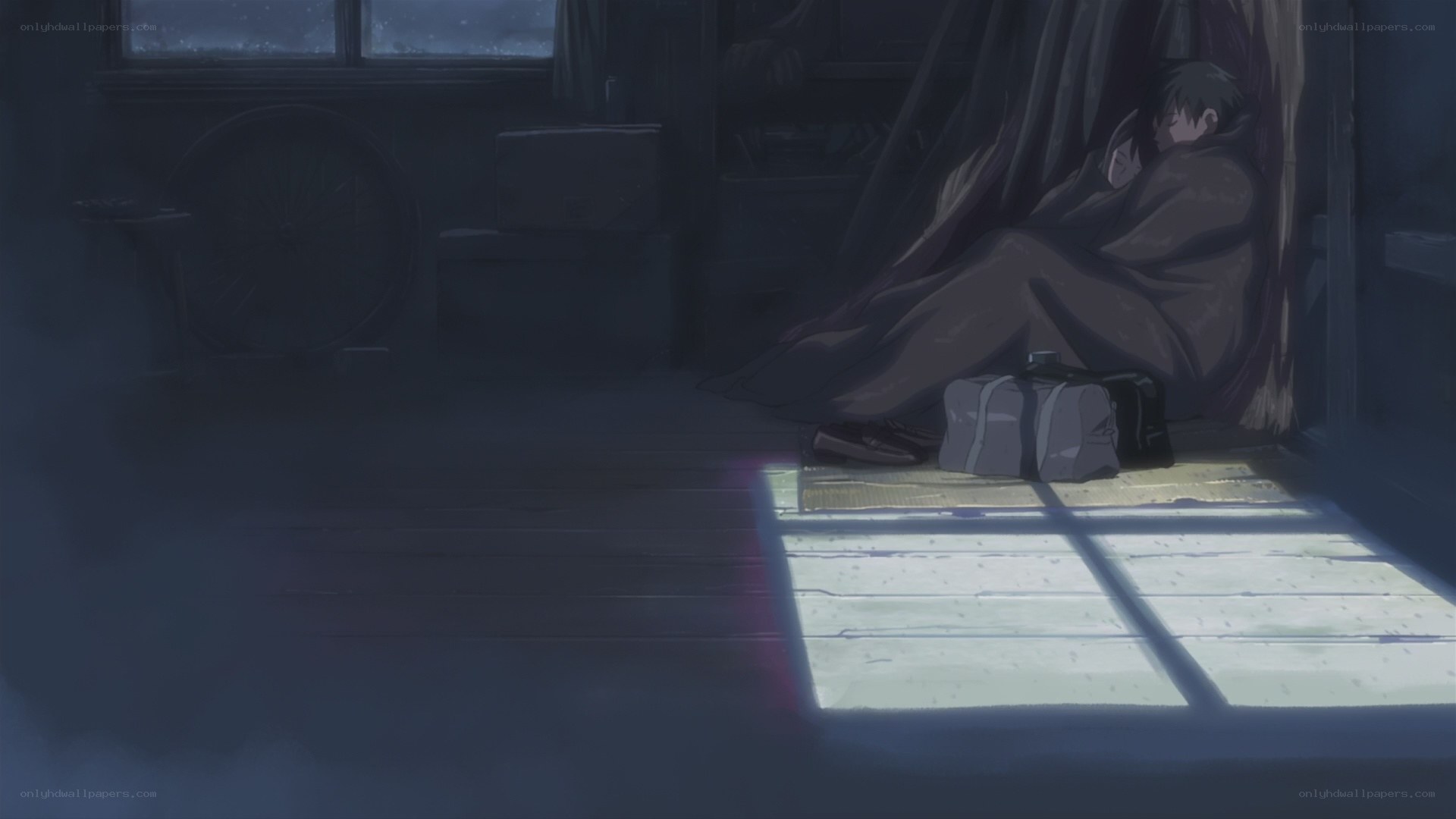 person sleeping in dark room