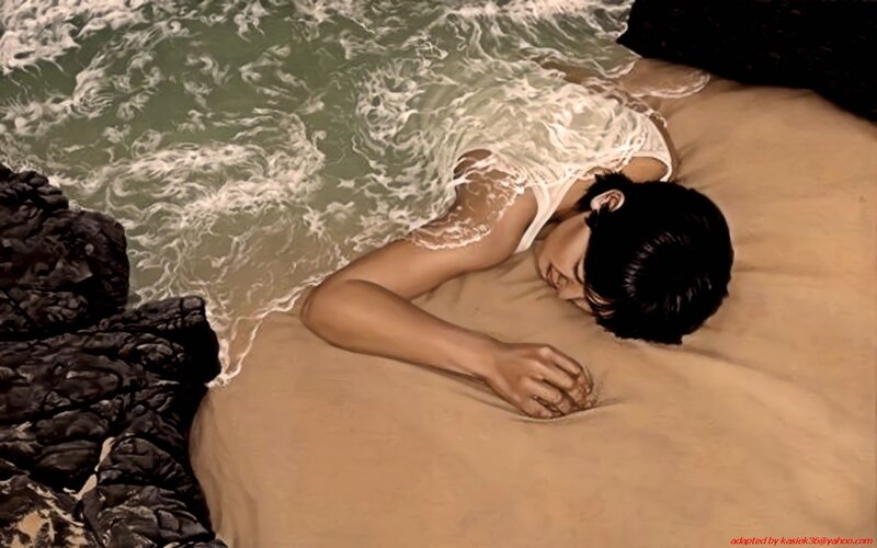person sleeping on beach