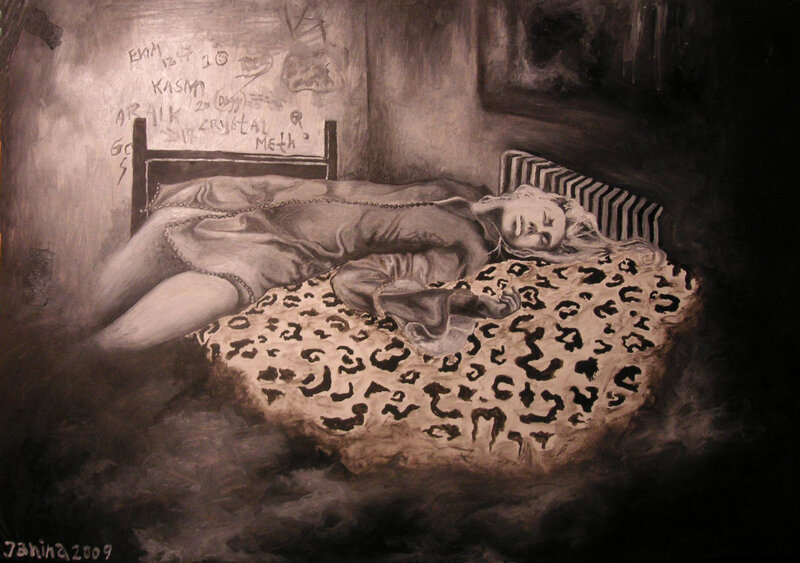 Person Sleeping on Bed — Black