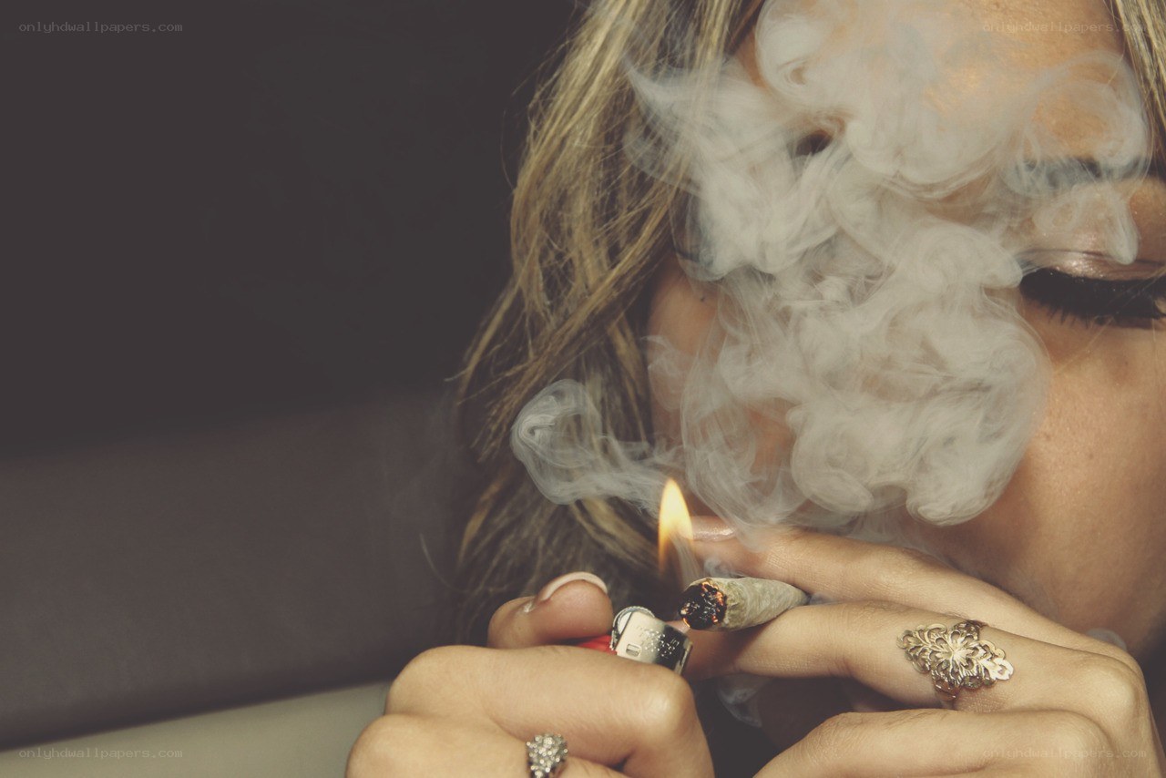 person smoking a joint
