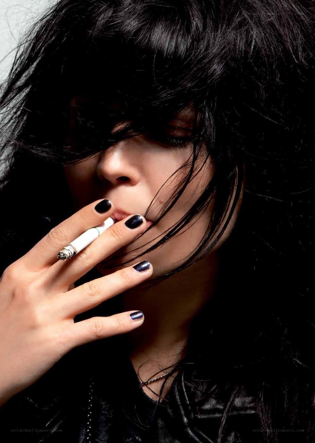 person smoking cigarette
