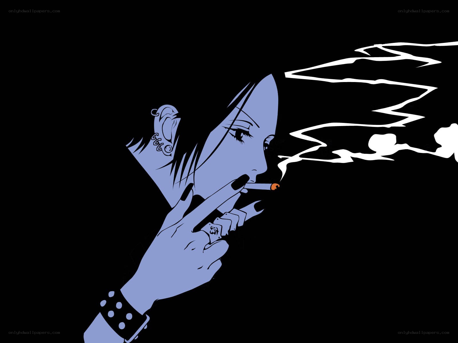 person smoking cigarette
