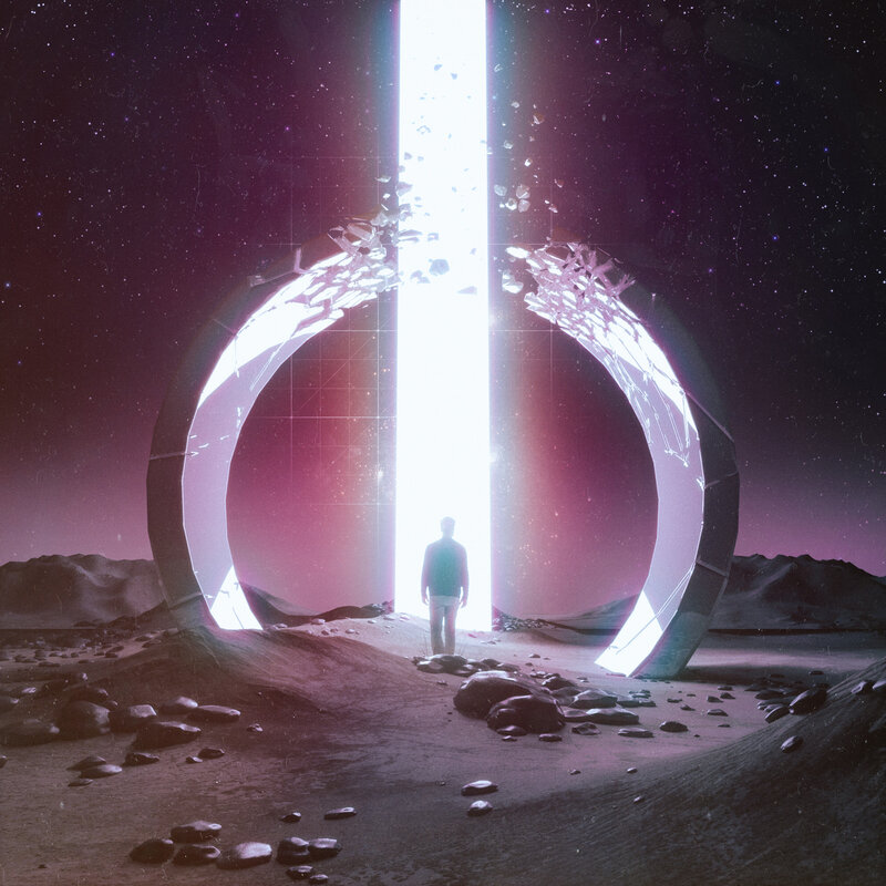 Person Standing at Portal