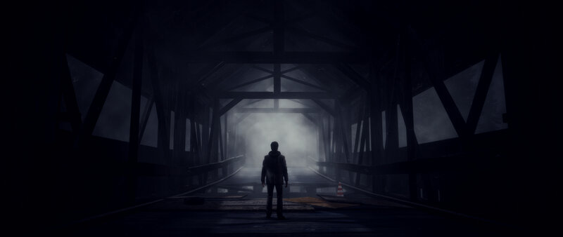Person Standing in Bridge