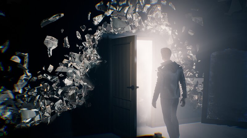 Person Standing in Doorway — Black