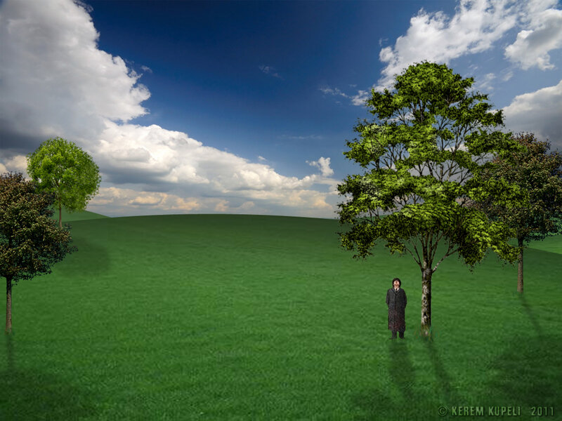 Person Standing in Field