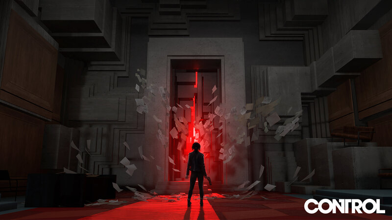 Person Standing in Hallway