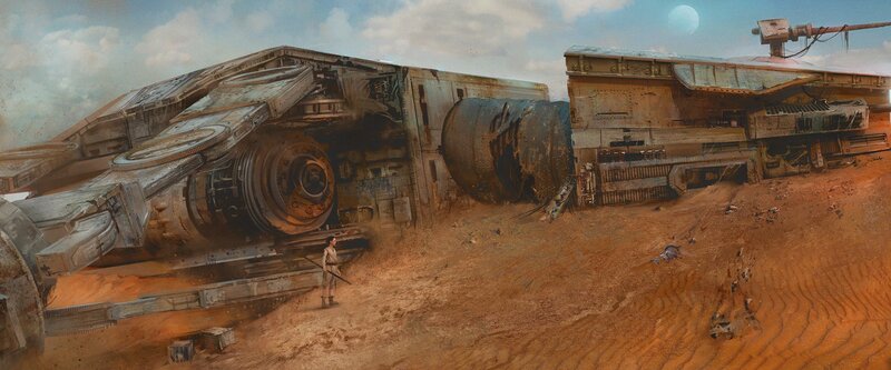 Person Standing Near Wreckage