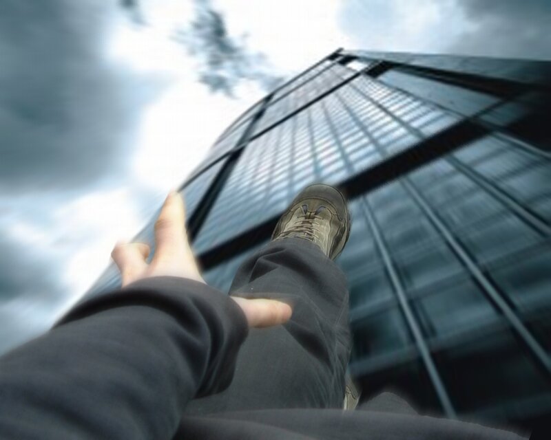 Person Standing on Building