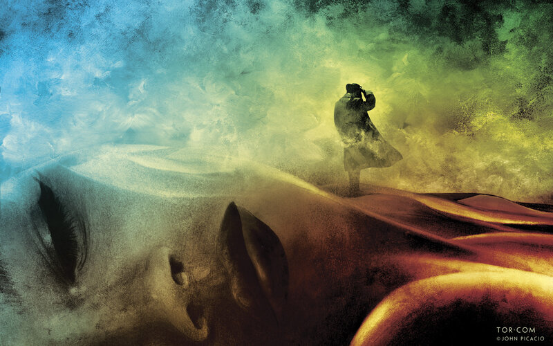 Person Standing on Dunes
