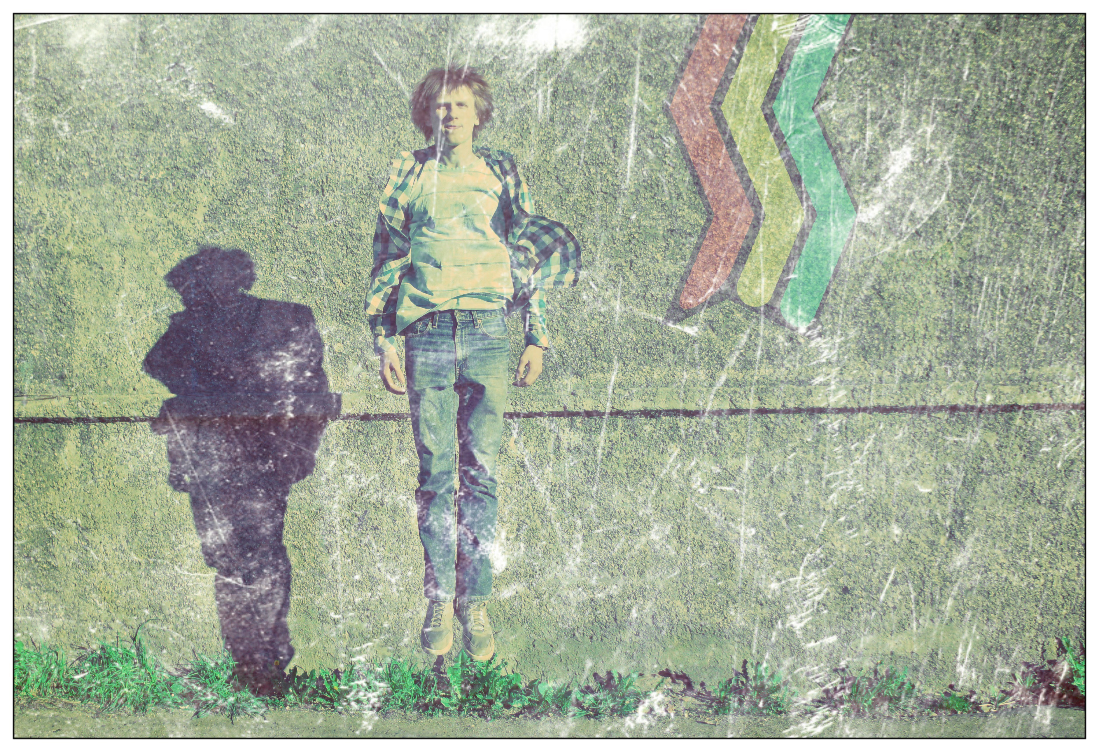 person standing on grass