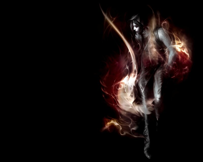 Person Surrounded by Flames