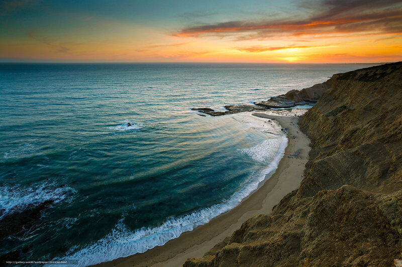 Person Swimming in Ocean — Blue, Serene, Sunset