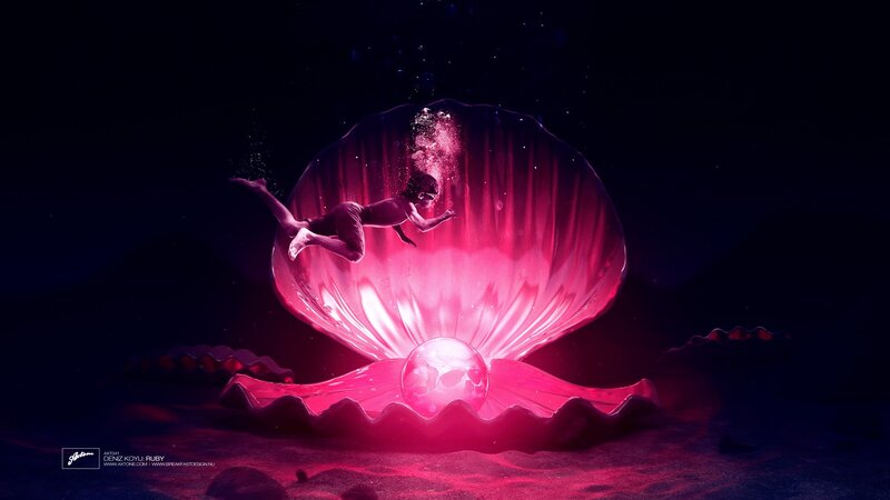 Person Swimming in Shell