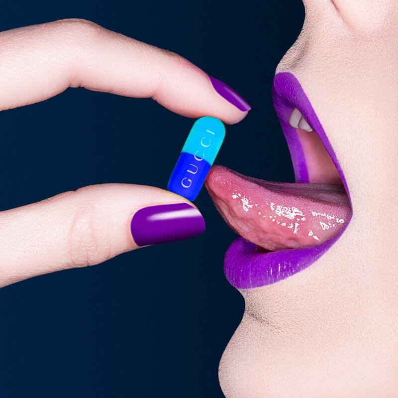 Person Taking Capsule