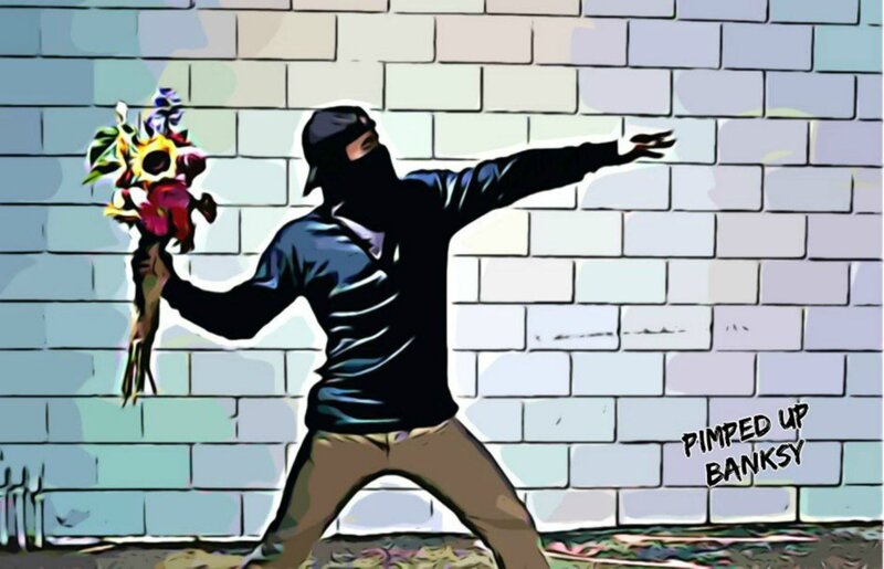 Person Throwing Flowers