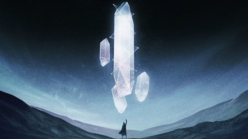 Person under Crystals