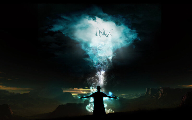 person under glowing cloud