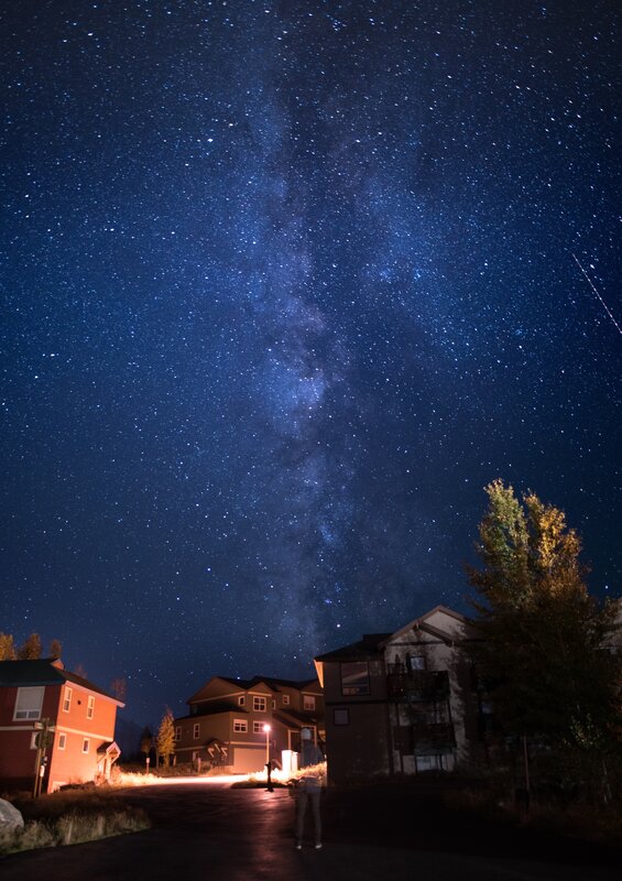 Person under Starry Sky — Blue