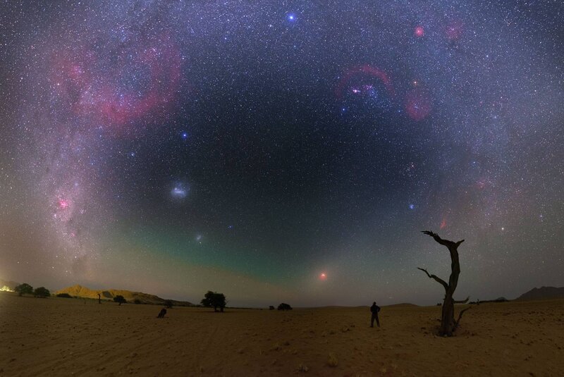 Person under Starry Sky — Purple