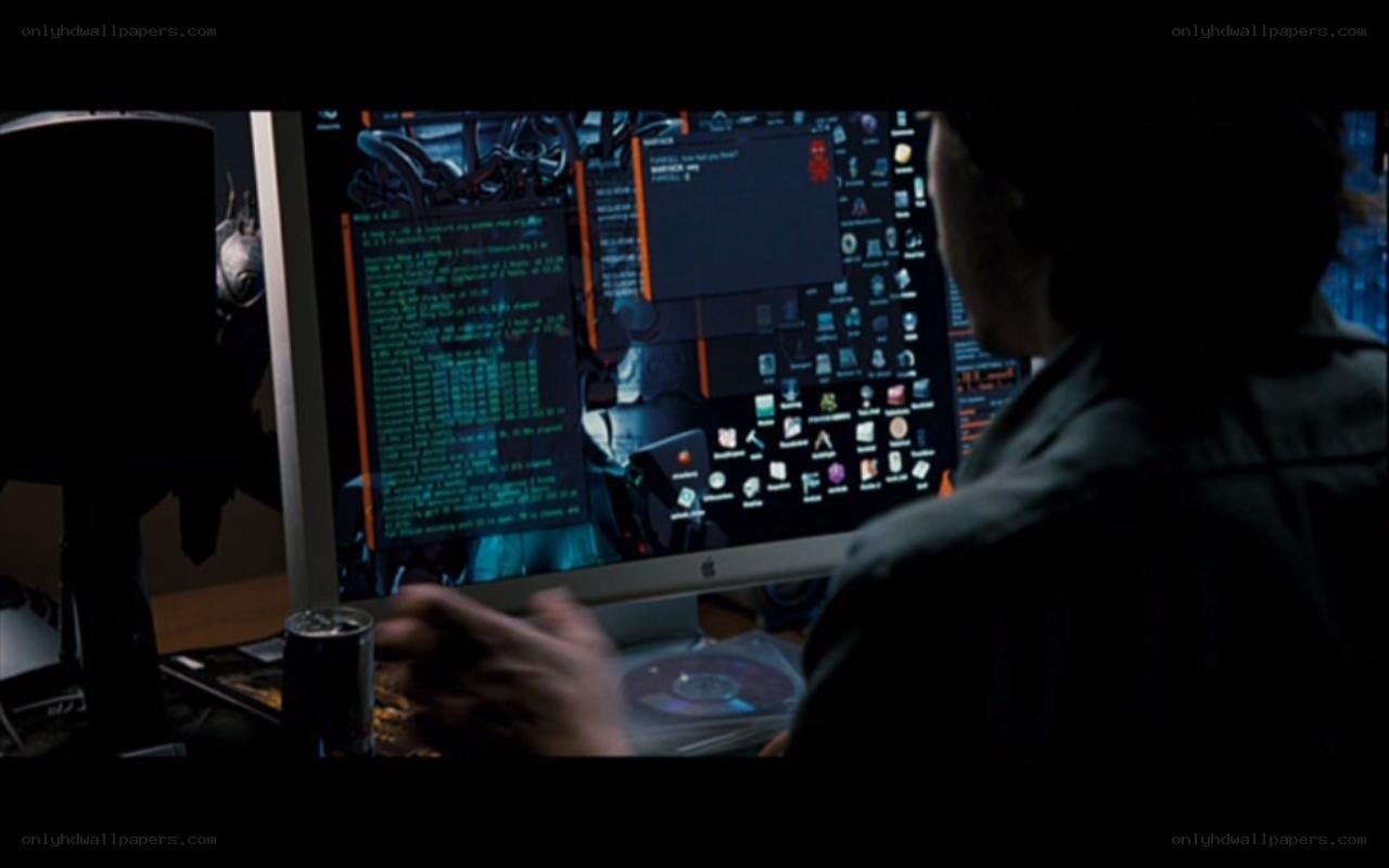 person using computer at night