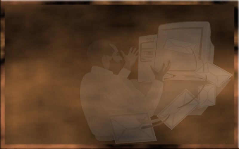 Person Using Computer — Brown