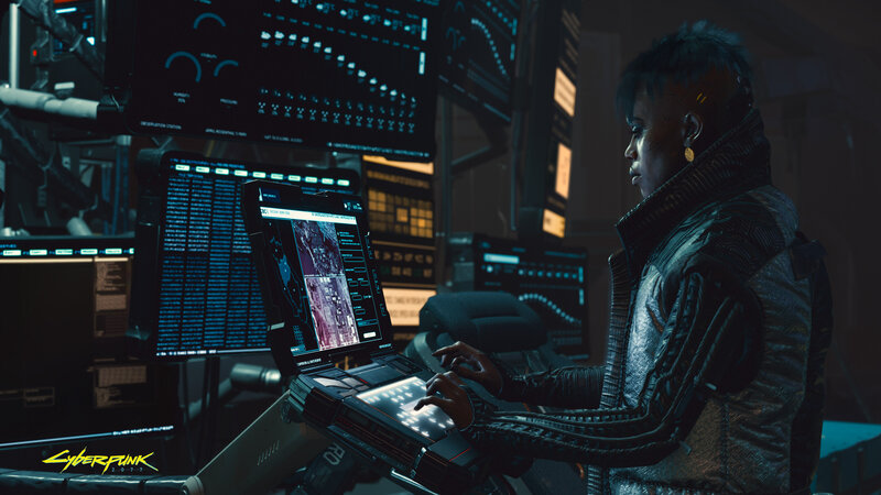 Person Using Laptop — Black, Dark