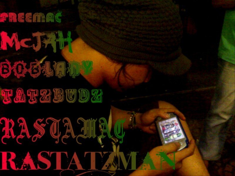 person using phone with text overlay