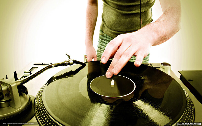 Person Using Turntable