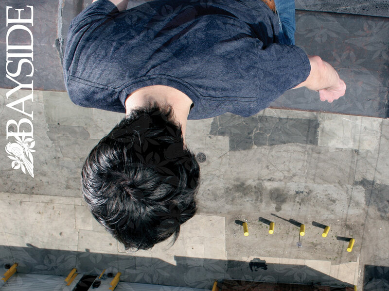 person viewed from above