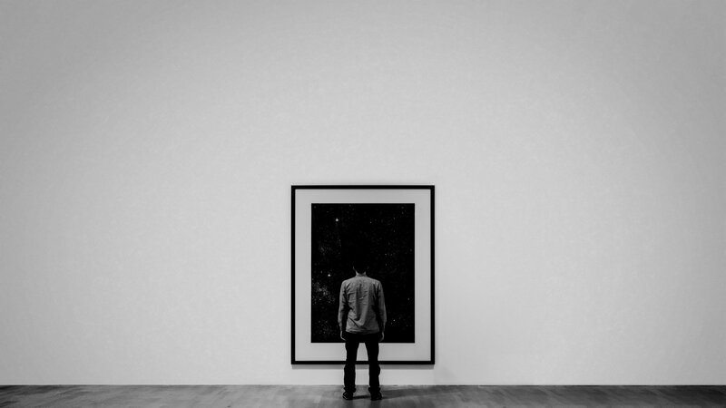 Person Viewing Artwork