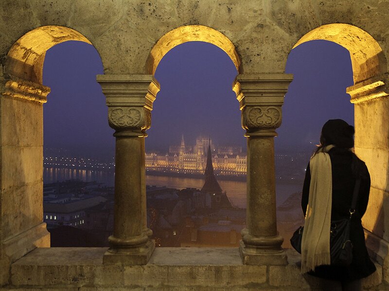 Person Viewing Cityscape
