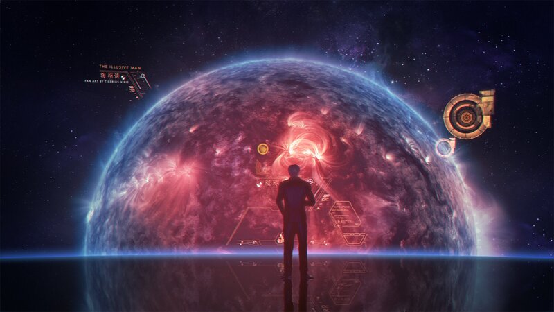 Person Viewing Planet — Purple