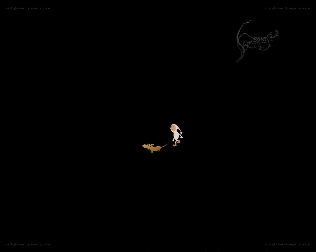 person walking dog in dark