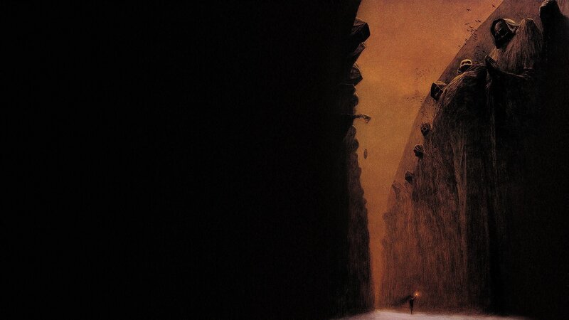 Person Walking in Canyon