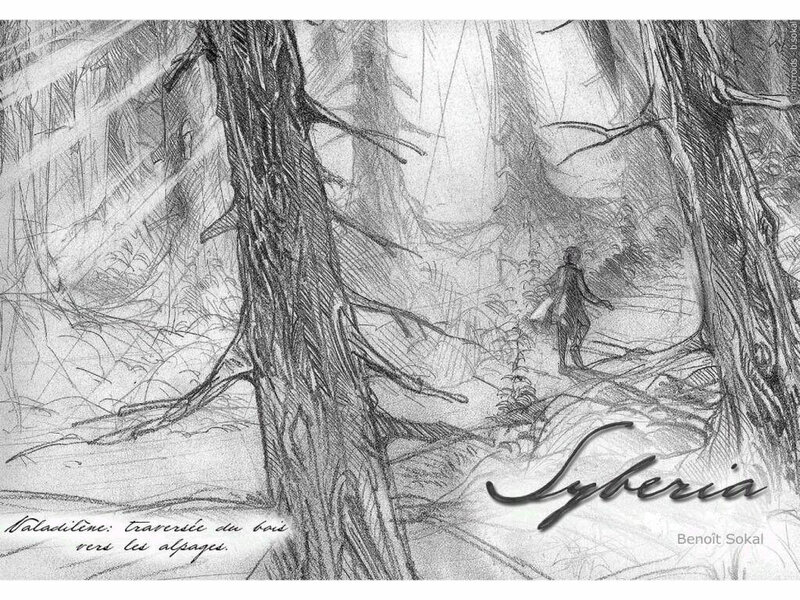 Person Walking in Forest — Black