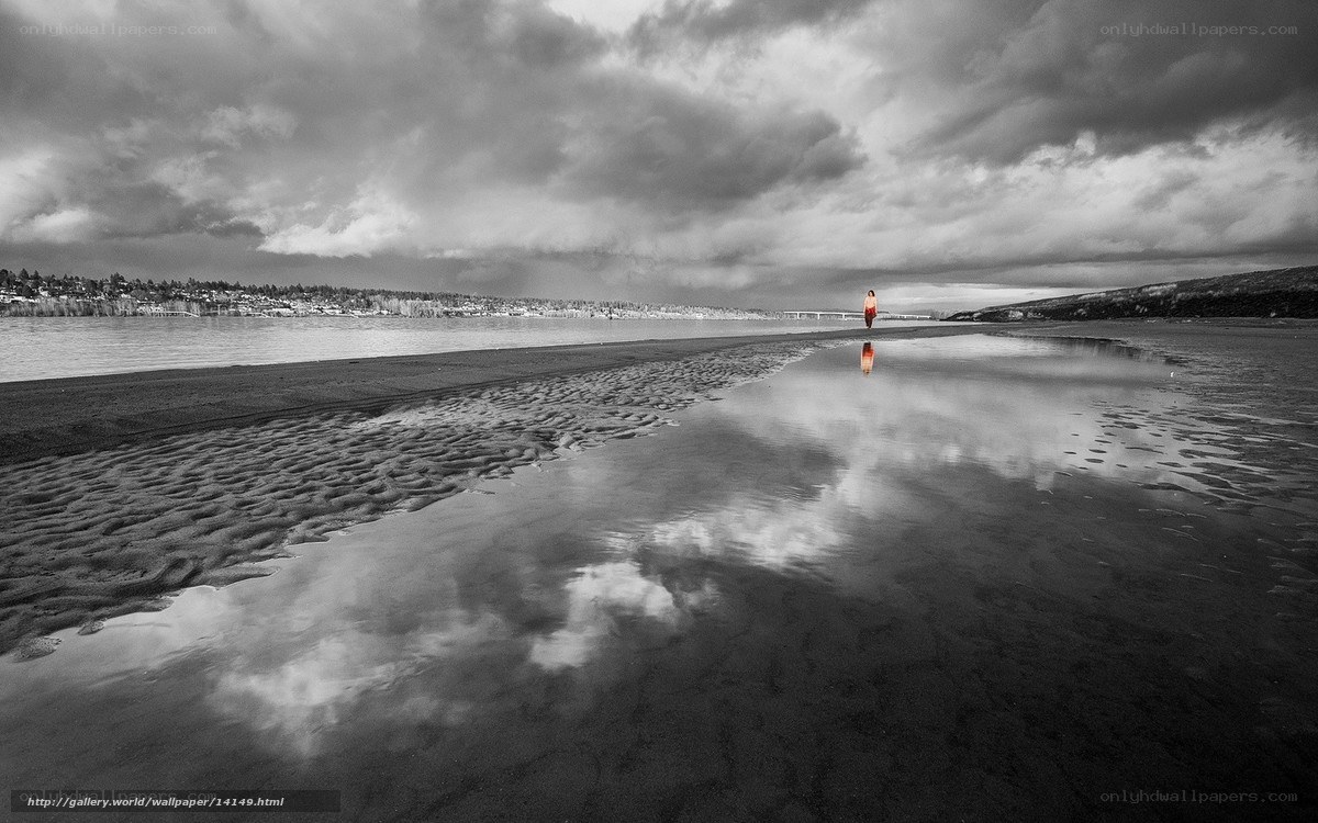 Person walking on beach