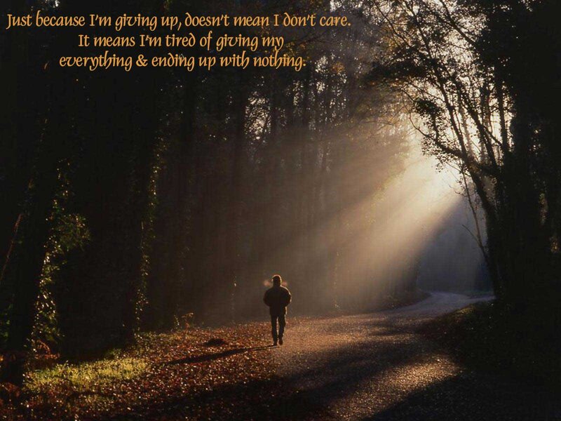 Person Walking on Path — Brown