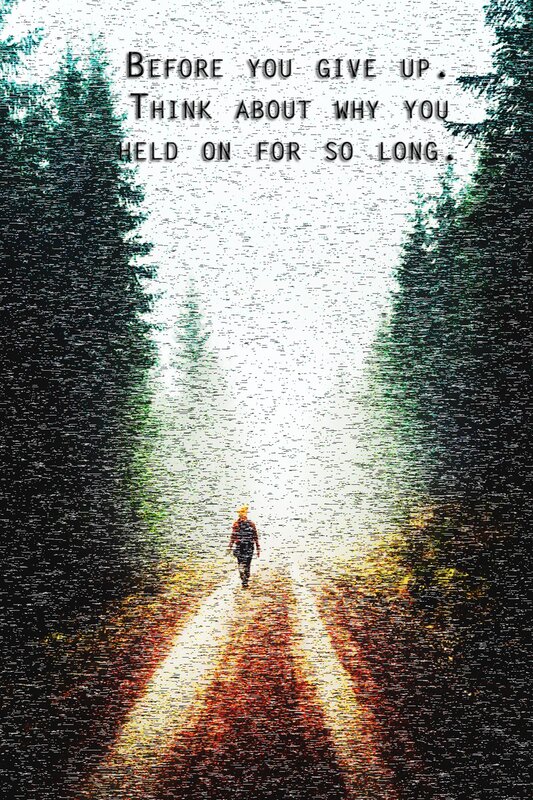 Person Walking on Path — Green, Reflective