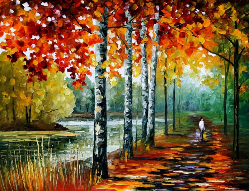 Person Walking on Path — Red