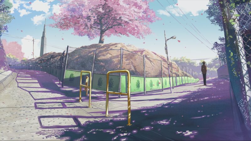 Person Walking on Sidewalk — Pink