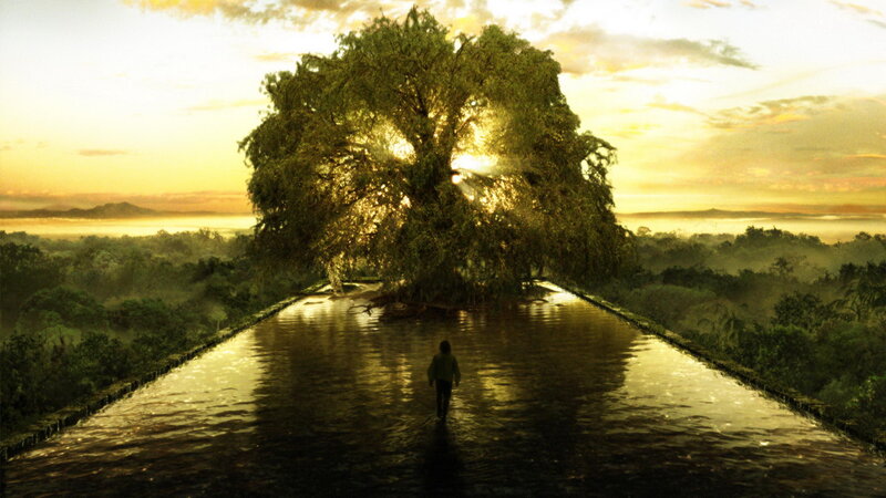 Person Walking on Water — Gold